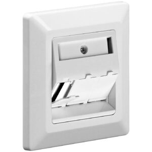 Faceplate to mount keystone jacks - for 3 pcs RJ45 SNAP-IN modules