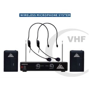 2 Wireless Microphones with VHF System