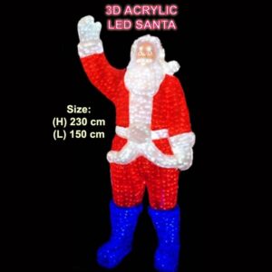 ACRYLIC LED BIG SANTA CLAUS