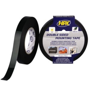 HPX Double Sided Mounting Tape 19mmx10m - Black