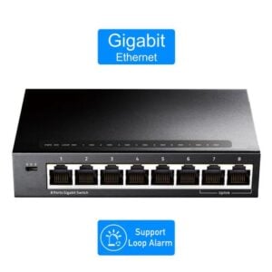 Cudy GS108 8-Port Gigabit Ethernet Unmanaged Switch - Desktop, Fanless, 10/100/1000Mbps Shielded Ports