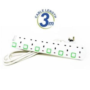6-Way Extension, 3M Cable