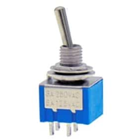 Mini Toggle Switch - Double Pole 4P ON-OFF 3A/250V
