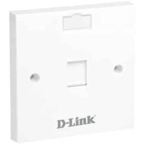 D-Link – Single Faceplate with Shutter White