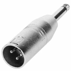 Adapter XLR 3Pin Male - 6.35mm Male - Mono