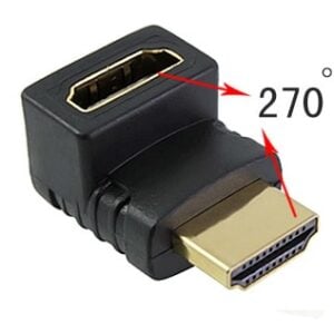 HDMI male to HDMI female 270 degrees