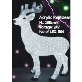 3D ACRYLIC LED REINDEER