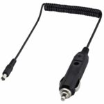 5.5 x 2.1mm DC Power Supply Adapter (Cigarette car plug) with Coiled Cable