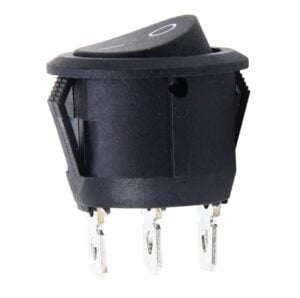 Push Button 3 Pin Round Cap OFF - ON Car