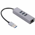 USB to Gigabit Ethernet RJ45 & 3 x USB 3.0 Adapter Converter HUB