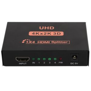 1x4 HDMI Amplifier Splitter 3D Full HD 1080P