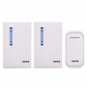 Wireless Smart Music Doorbell with Dual Receiver, Remote Control, Distance: 120m (Open Air)