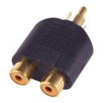 RCA plug to 2x RCA Sockets