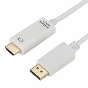 4K x 2K DP to HDMI Converter Cable - 1.8m, White