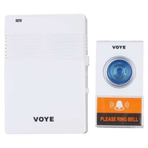Wireless Remote Doorbell with 38 Polyphony Sounds (White)