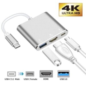 Adapter USB Type C to 4K HDMI + USB3.0 + PD