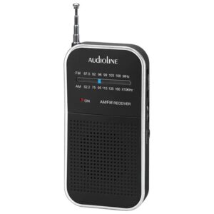 AUDIOLINE Portable Radio TR-350 Black-Silver