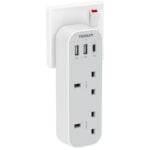 Tessan Adapter with 2 AC Outlets and 2xUSB, 1xUSB-C