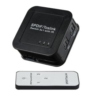 Optical Switch 3 x 1 with Remote Control