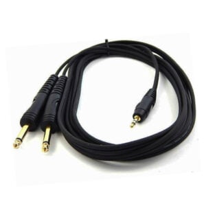 3.5mm male to 2x 6.35mm Jack male 3m