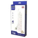 4-Way Extension 1m - White