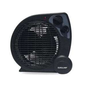 EUROLAMP FAN HEATER 1000W/2000W BLACK