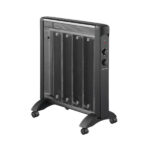 EUROLAMP MICA HEATER BLACK 2000W WITH THERMOSTAT