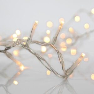 EUROLAMP 144L LED Icicle, Connectable Warm White 9x0.7m Transparent, 3m