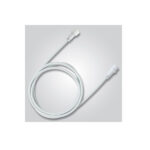 EUROLAMP WHITE RUBBER WIRE 3m, CONNECTOR, EXTENSION CORD
