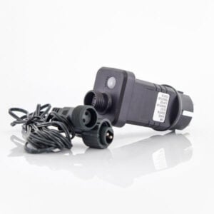EUROLAMP ADAPTOR 31V/12W, 8 M/F & MEMORY, UP TO 1500 LED, GREEN PVC WIRE, LEAD WIRE 3m, IP44