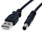 USB Male to DC 5.5 x 2.5mm  60cm