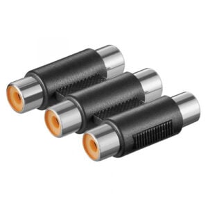 3 x RCA Female -3 x RCA Female Coupler