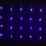 95 Icicle Star Curtain Light Blue 5mx0.5m