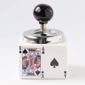 Ashtray With Playing Cards Design