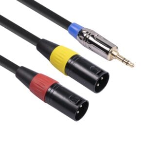 3.5mm Male to Dual XLR 3pin Male 3m