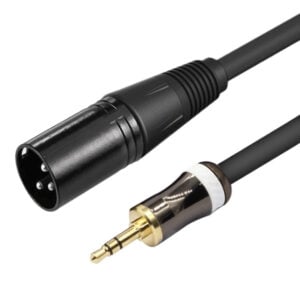 3.5mm Male to XLR Male Audio Cable 1m