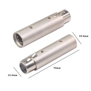 3 Pin Female XLR to 5 Pin XLR Male DMX