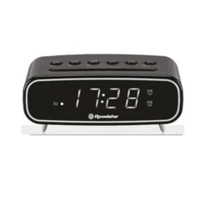 Roadstar Compact Radio Alarm Clock - Black