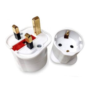 Schuko Travel Adaptor to UK Socket EA1310 White