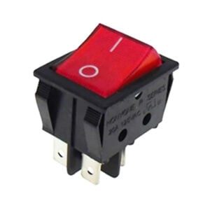 Power Rocker Switch 22A-250V ON-OFF Red