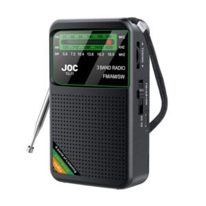 Retro Portable FM / AM Radio - Black