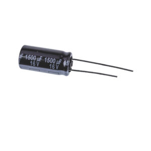 Capacitor 1500µF 16V DC THT Electrolytic