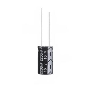Capacitor 2200µF 16V DC THT Electrolytic