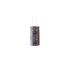 Capacitor 2200µF 6.3V DC THT Electrolytic