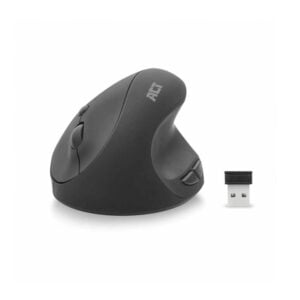 Ergonomic Mouse Wireless 2.4GHz USB Nano Receiver Black