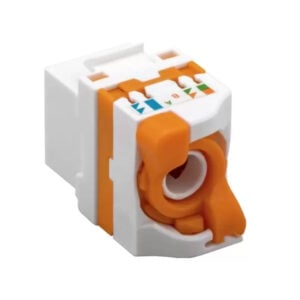 RJ45 CAT6A Twist on Keystone for Patch Panel