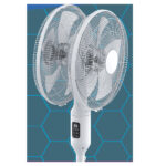 KDK Stand Fan 16'' Double Head with Remote