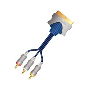 3x RCA to Scart Cable