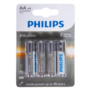 Philips Alkaline Batteries AA 4pcs