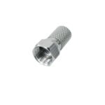 F Male Nickel-Plated Screw for Cable Φ 5.2mm